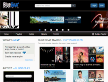 Tablet Screenshot of bluebeat.com